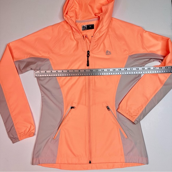RBX Performance Neon Tangerine Color Windbreaker Hoodie S - Picture 6 of 8